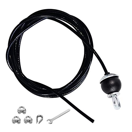 Adjustable Lat Pulldown Cable Rope for Home Gym Fitness Equipment - 118 Inch