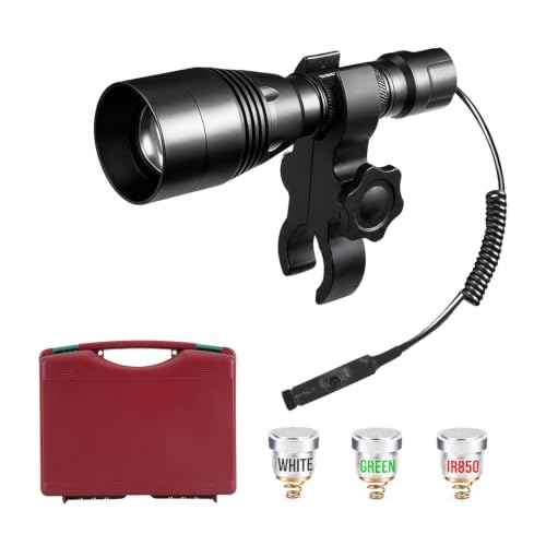 Predator Hunting Light Kit with 4 Color Beams, Infrared & Mount