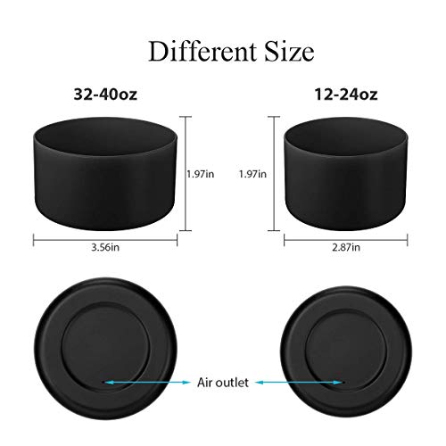 Black Cheetah Hydro Flask Water Bottle Protective Boot 12-24 oz Fits 2.83-3.58in