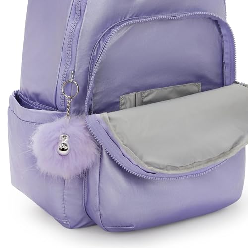 Kipling Women's Seoul Gm Backpack Medium Amethyst Aura Metallic