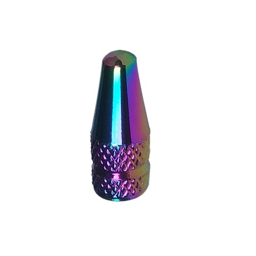Albedel 5 Pcs Fantasy Colorful MTB Presta Bike Bicycle Road Racing Coloured Metal Anodized Machined Aluminum Alloy Tire French Style Valve Cap Dust Covers