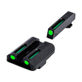 TRUGLO TFO Tritium Fiber-Optic Glock Handgun Sight Set Green Front & Rear Low Profile