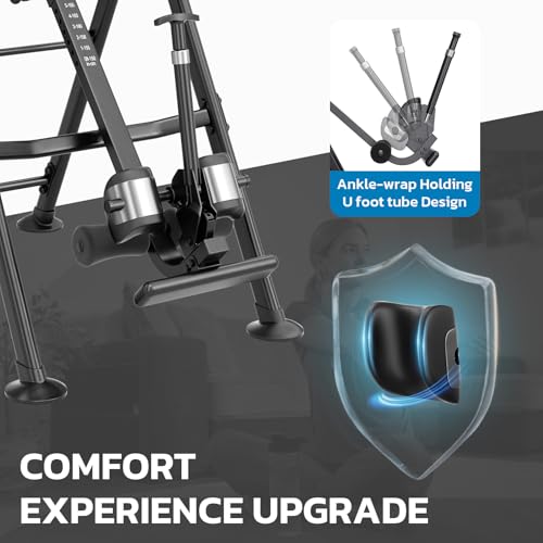 YOLEO Deep Blue Gravity Inversion Table for Back Pain Relief 2026