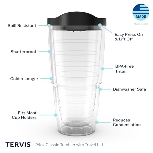 Tervis Purple Galaxy Double Walled Insulated 24oz Travel Tumbler - Classic