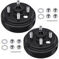 Rzcazzide Black 2-Pack EZGO TXT Brake Drums 30 Tooth Spline 1 Inch Large Hole