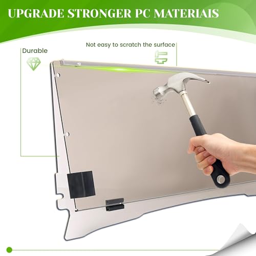 HECASA Tinted Windshield Compatible with 1994-2014 EZGO TXT & Medalist Golf Carts