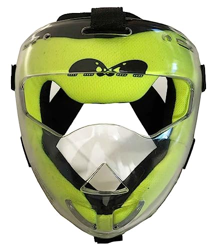 Adult Lime Green Field Hockey Face Mask - Protective Gear for Indoor & Outdoor Play - One Size