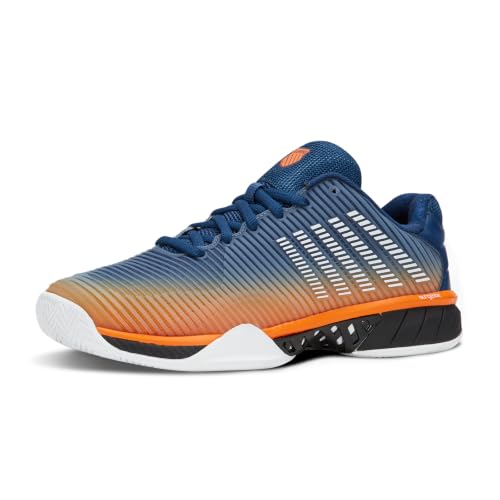 K-Swiss Men's Hypercourt Express 2 Tennis Shoes - Blue Opal/Black/White, Size 8