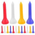 Plastic Golf Tees 3.5mm - 100 Pack in Mixed Colors for Golf Practice