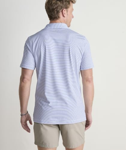Men's Bradley Stripe Sankaty Polo - Yacht Blue, Large - Vineyard Vines
