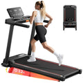 Abonow Foldable Home Treadmill with 12% Incline - Black