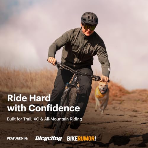 MTB Cycling Helmet with MIPS Impact Protection - Matte Black, Medium