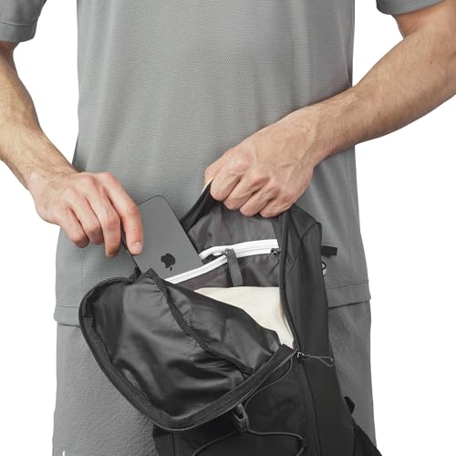 Black Salomon Unisex Agile 12 Hydration & Storage Vest with 2 500ml Flasks