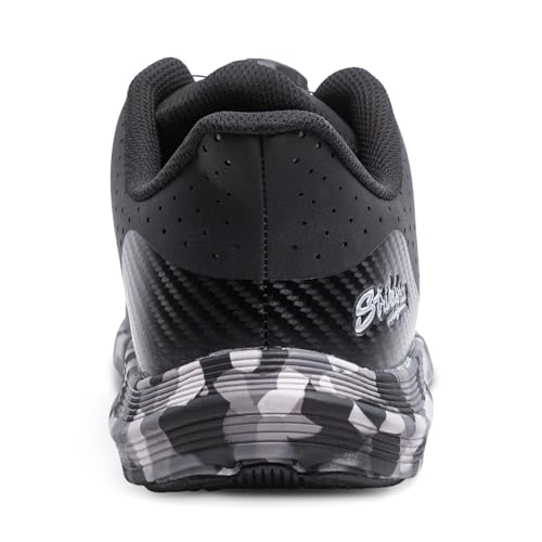 Men's Bowling Shoes with #8 Slide Pad - Black/Camo 11.5 - Right Hand