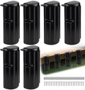 6 Pack Dock Bumpers Fenders Marine-Grade Impact Protectors for Boat & Dock - Black