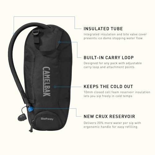 CamelBak 100oz Stoaway Hydration Bladder with Insulated Tube for Hiking & Snow
