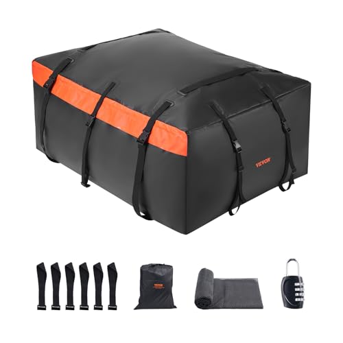 VEVOR Waterproof Car Roof Cargo Bag 23Cu Ft Universal Luggage Storage