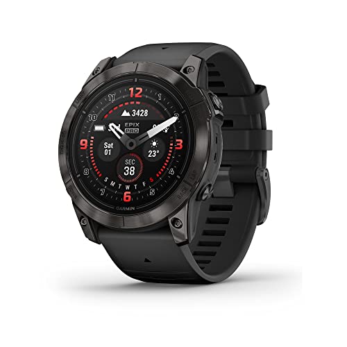 Garmin epix Pro Sapphire 51mm Smartwatch Carbon Gray DLC Titanium & Black Band