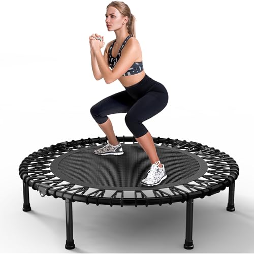 Wonlink Black 40-Inch Rebounder Trampoline for Adults, Indoor/Outdoor Exercise