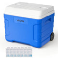 45QT Portable Cooler with Ice Retention Hard Cooler with Wheels & Handles