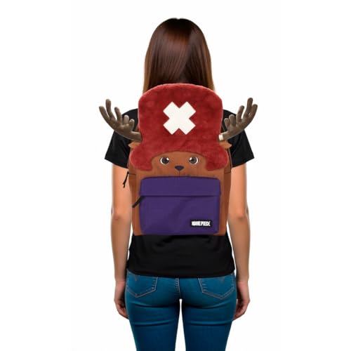 17-Inch Chopper Character Backpack with Laptop Sleeve & Water Bottle Pockets