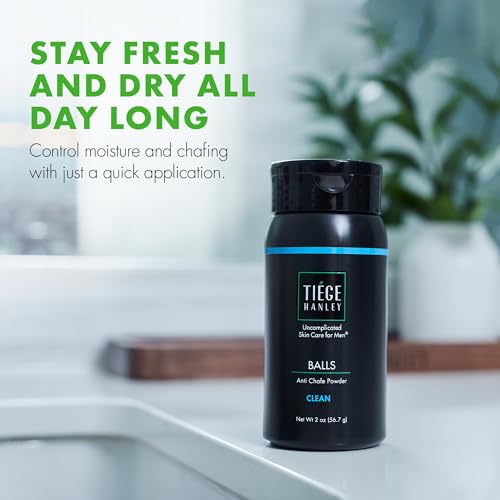 Men's Anti-Chafe Body Powder - Cooling, Moisture Absorbing 2 Oz