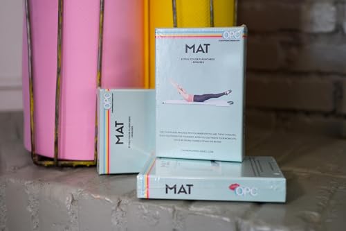 OnlinePilatesClasses Mat Deck 59 Exercise Flash Cards with Video Tutorials for All Levels