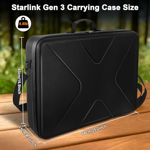 Waterproof Hard Shell Carrying Case for Starlink Gen 3 & 4 Antennas