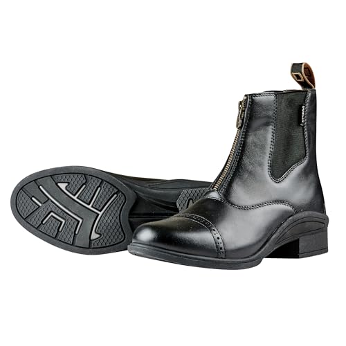 Dublin Altitude Zip Paddock Boots - Black, Size 8.5