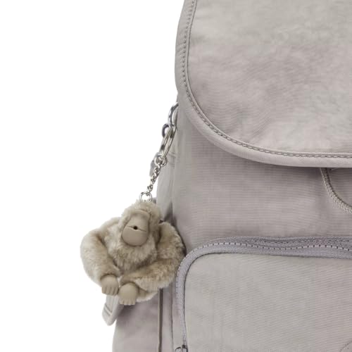 Kipling Women's City Pack Backpack Grey 10.5"L x 14.5"H x 6.75"D All-Day Versatile