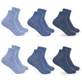 Keds Women's Quarter Knit Socks - One Size Denim Blue Assorted Pack