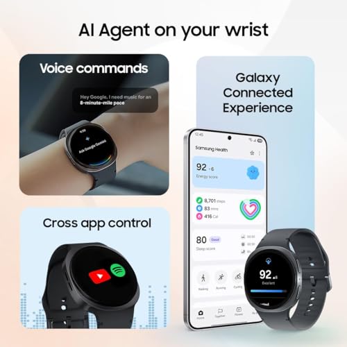 Graphite Samsung Galaxy Watch 8 40mm Bluetooth Wellness & Fitness Tracker