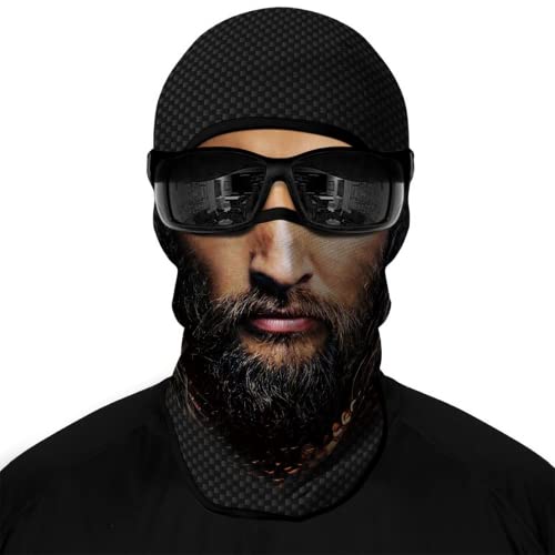 Balaclava Face Mask for Men Women Motorcycle Ski Hunting Cycling Fishing - One Size / Men With Beard Handsome