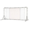 12' x 6' Soccer Rebounder Net - Silver Heavy-Duty Steel Practice Equipment