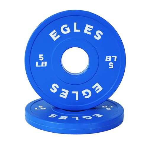 Olympic Rubber-Coated Weight Plates Set 1.25LB, 2.5LB, 5LB - Color-Coded Fitness Weights