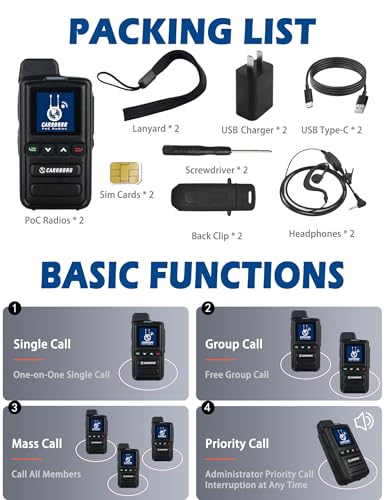 Global 4G LTE Walkie Talkies with Unlimited Range & Secure Encrypted Communication