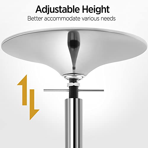 Portable 45mm Spinning & Static Pole Dance Pole for Home - Silver