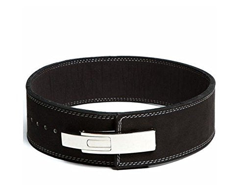 Flexz Fitness Lever Weight Lifting Belt Leather - 10MM 13MM Powerlifting Gym Belts for Men & Women - Lower Back Support for Weightlifting Deadlifts Squats Heavy Duty IPF Bodybuilding