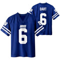 Youth New York Giants Jaxson Dart #6 Blue Home Jersey - Sizes 4-18, Official