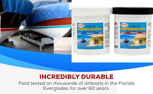 Marine Epoxy Bottom Coating Quart Kit - Ultra-Slick Friction-Reducing Marine Finish