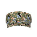Unisex Adjustable Sports Sun Visor - Floral Black Cat Variation