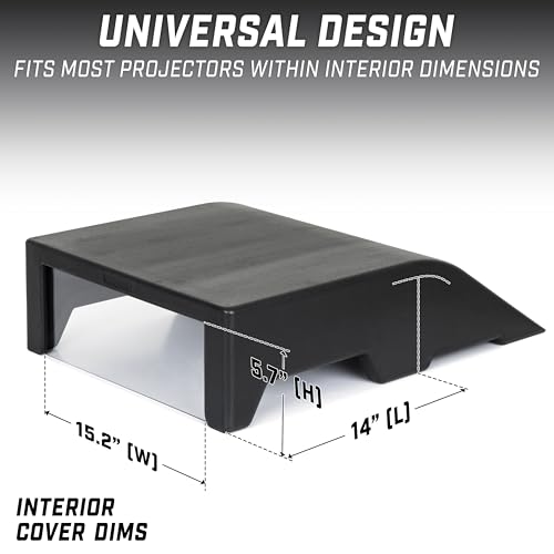 GoSports Golf Simulator Projector Cover - Floor-Mounted LED Enclosure