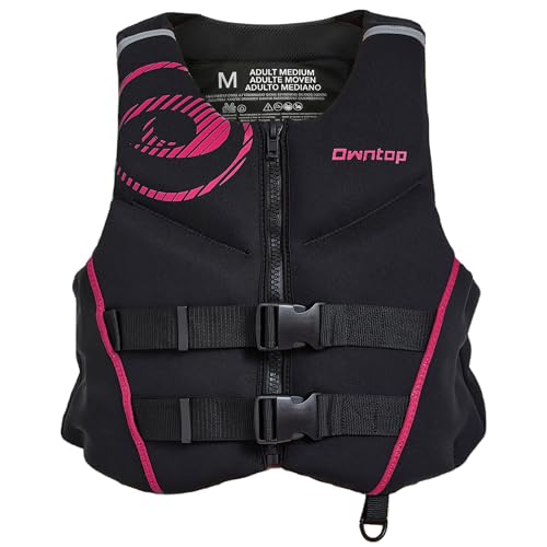 Owntop Neoprene Swim Jacket Adults Fuchsia X-Large Breathable Mesh Lining