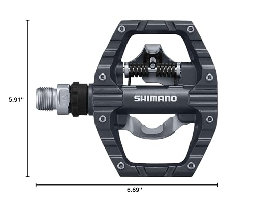 Shimano SPD Pedal PD-EH500 9/16 Inch MTB Gravel Dual SPD Flat Pedal