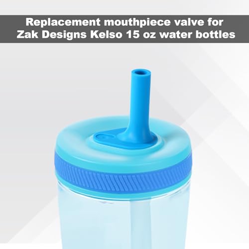 12 Pack BPA-Free Water Bottle Mouthpieces for Zak Kelso 15oz Replacement