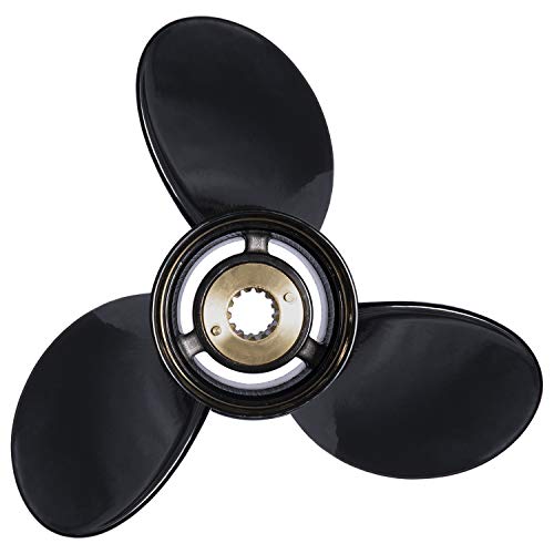 Young Marine OEM Aluminum Outboard Propeller for Mercury 30-70HP, 10 1/2" Diameter, 13" Pitch, 13 Spline - D:10 1/2" P:13"