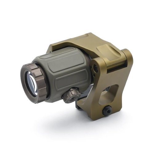 G33 G43 G45 3X 5X Magnifier and 2.26" FTC QD Mount Combo with Standard Base & Spacer Mount，for Red Dot Sight，Quick Release and Flip-to-Center Mechanism，Fits for Standard 20mm Pic Rail System Mounting