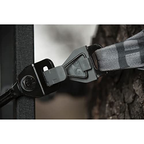 Hawk Sport Hunting Tree Seat with 360° Swivel & Memory Foam Cushion - Black