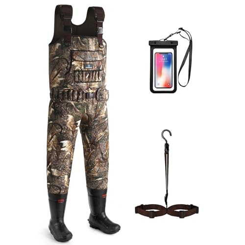 Reed Grass Waterproof Neoprene Hunting Waders with 600G Insulated Boots - Men & Women
