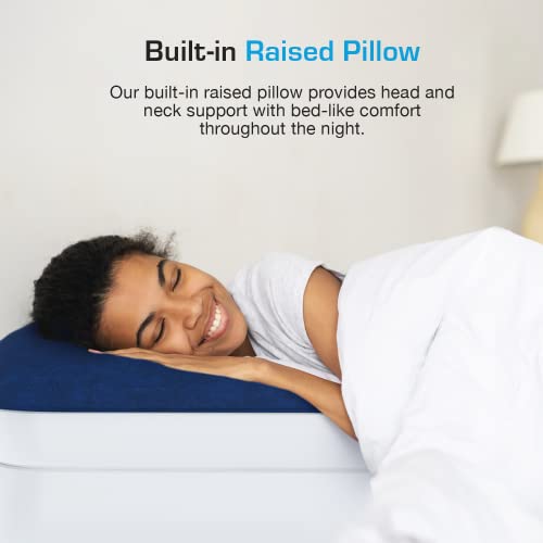 Twin Air Mattress with Built-in Pump & Raised Pillow - Luxury Version